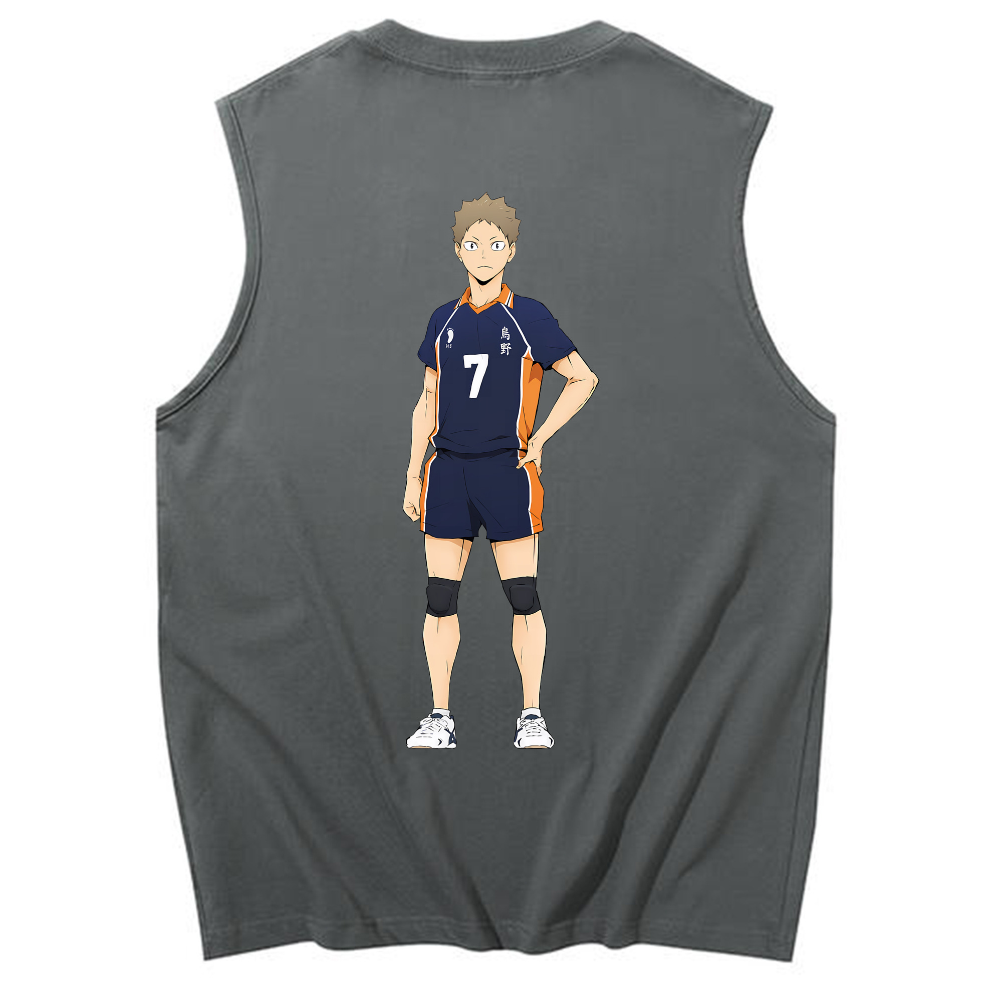 （画像用） ハイキュー!! Haikyu!! コットン100％タンクトップ（背面プリント）